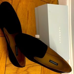 Margaux black suede loafers size 42.5W